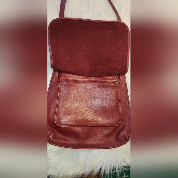 Coach Hippe Flap Vintage Red Leather Shoulder Bag #9134 - Picture 7 of 10